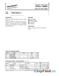 Datasheet PD7XX11 manufacturer Mitsubishi