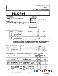 Datasheet PD8XX4 manufacturer Mitsubishi