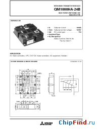 Datasheet QM1000HA-24B manufacturer Mitsubishi