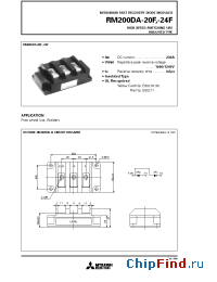 Datasheet RM200DA-24F manufacturer Mitsubishi