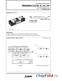 Datasheet RM500DZ-24 manufacturer Mitsubishi