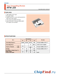 Datasheet AFW-J23 manufacturer Mitsumi