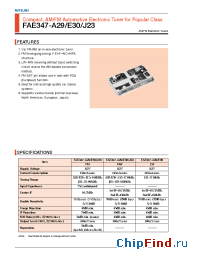 Datasheet FAE347-J23 manufacturer Mitsumi