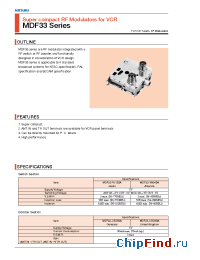 Datasheet MDF33-VA340A manufacturer Mitsumi