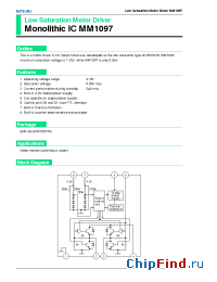 Datasheet MM1097XF manufacturer Mitsumi