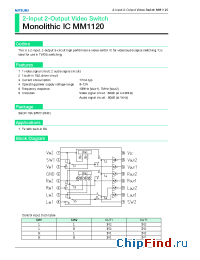 Datasheet MM1120 manufacturer Mitsumi