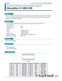 Datasheet MM1238 manufacturer Mitsumi