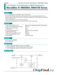 Datasheet MM3092G manufacturer Mitsumi