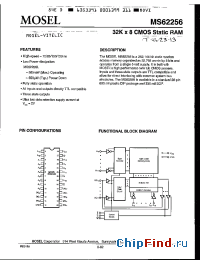 Datasheet MS62256L-70FC manufacturer Mosel