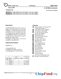 Datasheet MSU2953C40 manufacturer Mosel