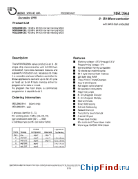 Datasheet MSU2964C16 manufacturer Mosel