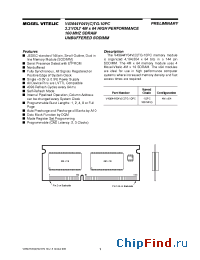 Datasheet V43644Y04VCTG-10PC manufacturer Mosel