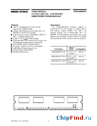Datasheet V436516R04VXTG-10PCL manufacturer Mosel