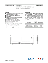 Datasheet V436616Y24VXXG-75PC manufacturer Mosel