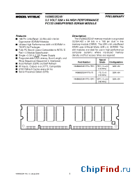 Datasheet V436632S24VXTG-10PC manufacturer Mosel