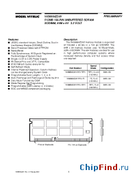 Datasheet V436664Z24VXSG-10PC manufacturer Mosel