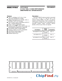 Datasheet V437316S04VXTG-75PC manufacturer Mosel