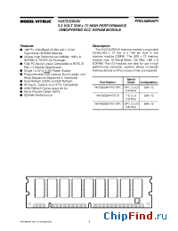 Datasheet V437332S04VTG-75-03 manufacturer Mosel