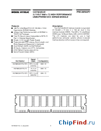Datasheet V437464S24VXTG-75 manufacturer Mosel