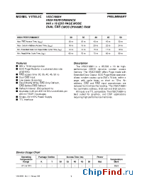 Datasheet V53C1668H manufacturer Mosel