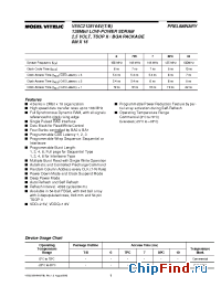 Datasheet V55C2128164VT/B manufacturer Mosel