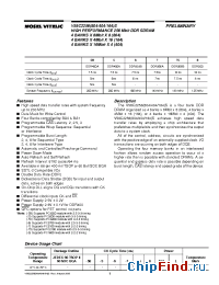 Datasheet V58C2256164SBGA6 manufacturer Mosel