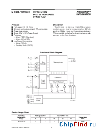 Datasheet V61C31161024-12K manufacturer Mosel