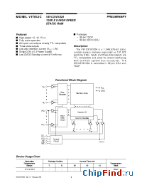 Datasheet V61C3181024 manufacturer Mosel