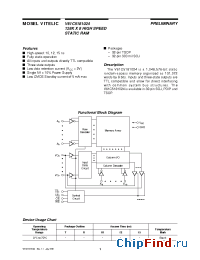 Datasheet V61C5181024-15I manufacturer Mosel