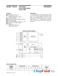 Datasheet V61C518256-10 manufacturer Mosel