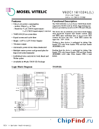 Datasheet V62C1161024L manufacturer Mosel