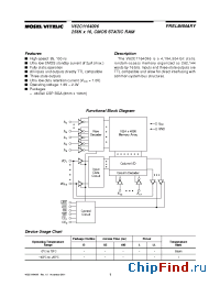 Datasheet V62C1164096L100B manufacturer Mosel