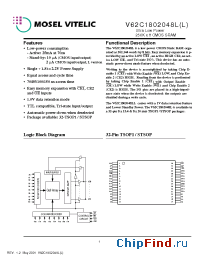 Datasheet V62C1802048L manufacturer Mosel