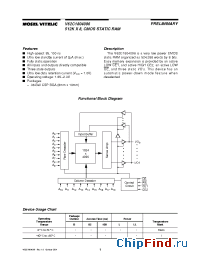 Datasheet V62C1804096L-100B manufacturer Mosel