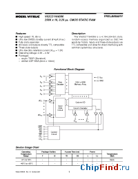 Datasheet V62C21164096L-70TI manufacturer Mosel