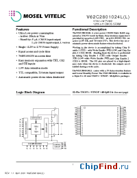 Datasheet V62C2801024LL-100B manufacturer Mosel