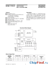 Datasheet V62C31161024L-70 manufacturer Mosel