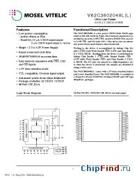 Datasheet V62C3802048LL-45B manufacturer Mosel