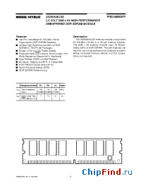 Datasheet V826664K24S manufacturer Mosel