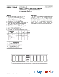 Datasheet V827432U24S manufacturer Mosel