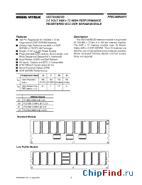 Datasheet V827464N24S manufacturer Mosel