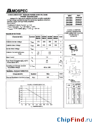 Datasheet 2N3584 manufacturer Mospec