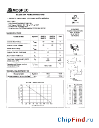 Datasheet 2N3713 manufacturer Mospec