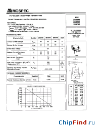 Datasheet 2N4399 manufacturer Mospec