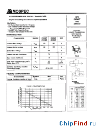 Datasheet 2N5427 manufacturer Mospec