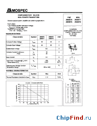 Datasheet 2N5875 manufacturer Mospec