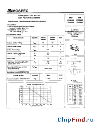 Datasheet 2N5883 manufacturer Mospec