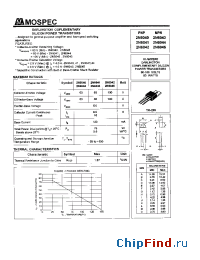 Datasheet 2N6045 manufacturer Mospec