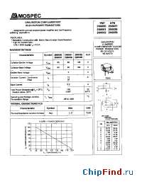 Datasheet 2N6051 manufacturer Mospec