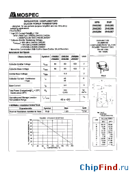 Datasheet 2N6284 manufacturer Mospec